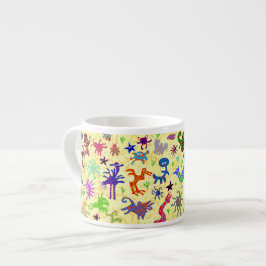 Taza tonta del café express del parque zoológico