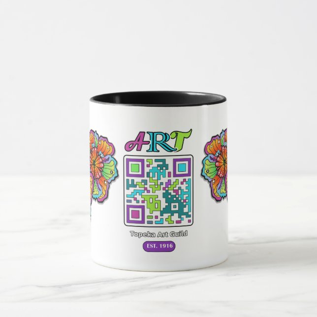 Taza Topeka Art Guild QR Code Mug (Centro)