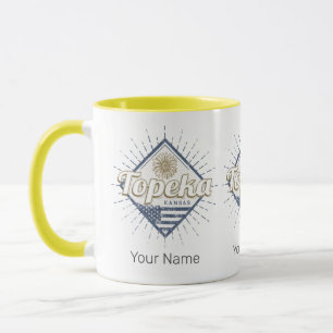 Taza Topeka City Kansas Estados Unidos Sunflower Estado