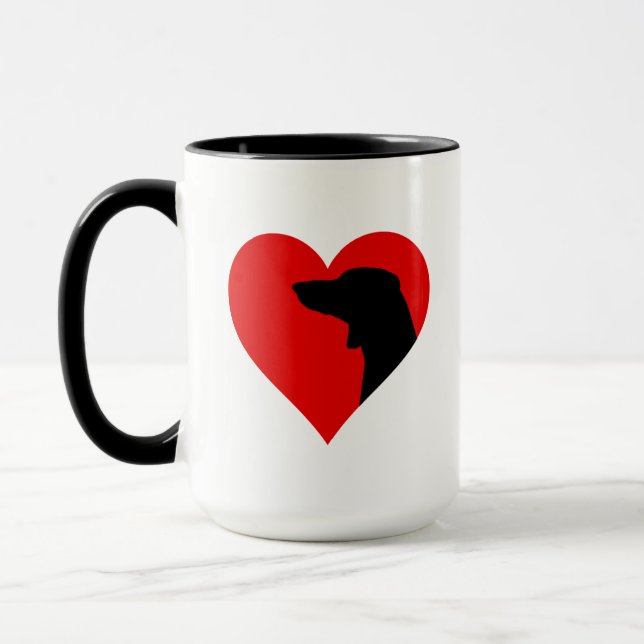 Taza Toque de café de Dachshund (Izquierda)