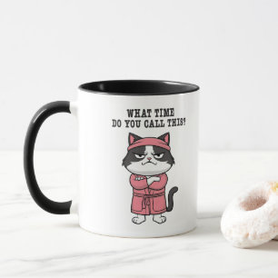 Taza Toque de queda extraño para gato