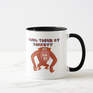 Taza Toque mis regalos divertidos de las camisetas del