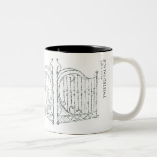 Taza torcida del palacio con cita