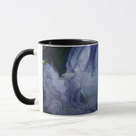 Taza Tormenta Oceánica Azul Marino Abstracto Acrylic Po