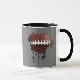 Taza Torn Football Ringer Mug