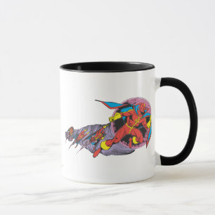 Taza Tornado Rojo En Movimiento Del Viento