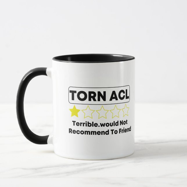 Taza Tornar ACL terrible. no recomendaría a un amigo (Izquierda)
