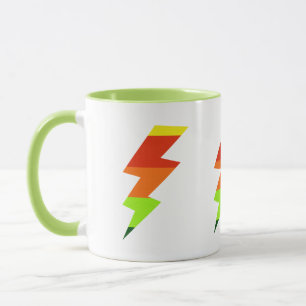 Taza Tornillo relámpago arcoiris