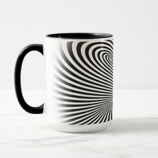Taza Toro rayado. Ilusión óptica del movimiento sin fin