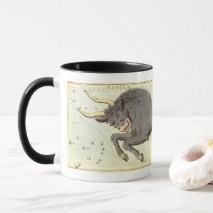 Taza Toro Tauro, Constellación Vintage Espejo de Urania
