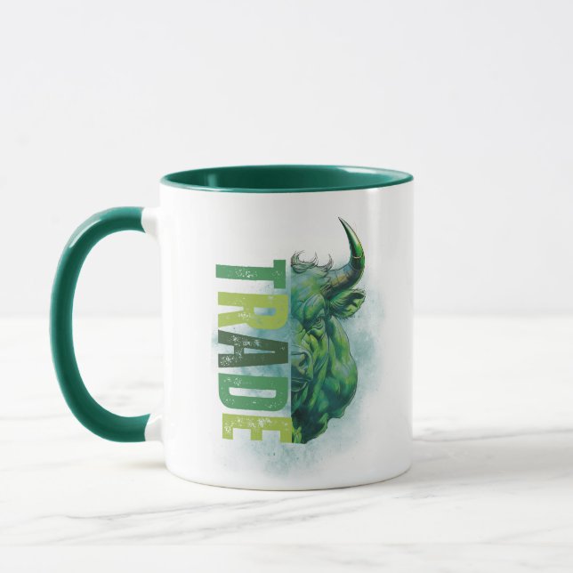Taza Toro verde | Diseño de comercio | Mármol (Izquierda)
