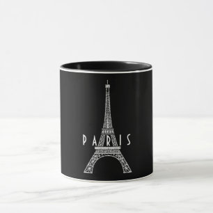 Taza Torre Eiffel de París Francia blanca linda