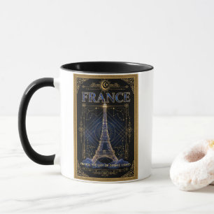 Taza Torre Eiffel Francia Cósmica Arte Celestial