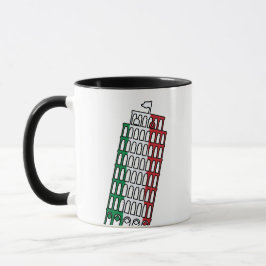 Taza Torre inclinada del Escudo de Pisa