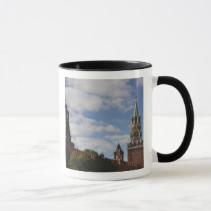 Taza Torre Spasskaya en la Plaza Roja, Moscú, Rusia