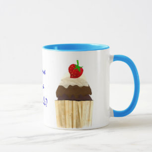Taza Torta de fresa de chocolate Ringer Mug