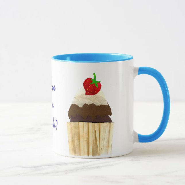 Taza Torta de fresa de chocolate Ringer Mug (Derecha)