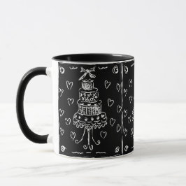 Taza Torta de terciopelo negro