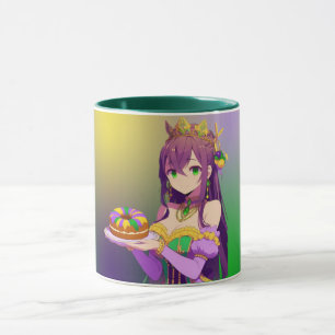 Taza Torta del Rey Anime Mardi Gras