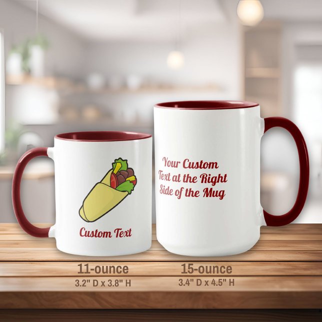 Taza Tortilla Sandwich Wrap Mug (Subido por el creador)