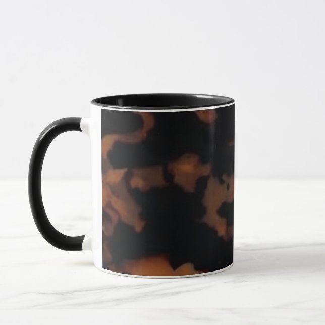 Taza TortoisesHell Seamless Pattern, Moda TortoiseShell (Izquierda)