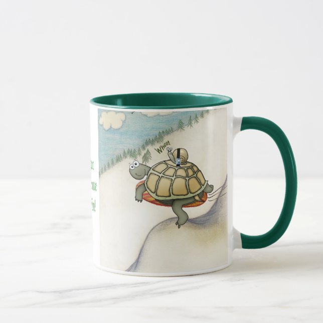 Taza Tortuga con caracol en cinturón de seguridad (Derecha)