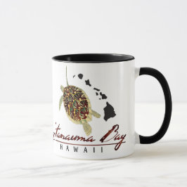 Taza Tortuga de Hawaii de la bahía de Hanauma e islas
