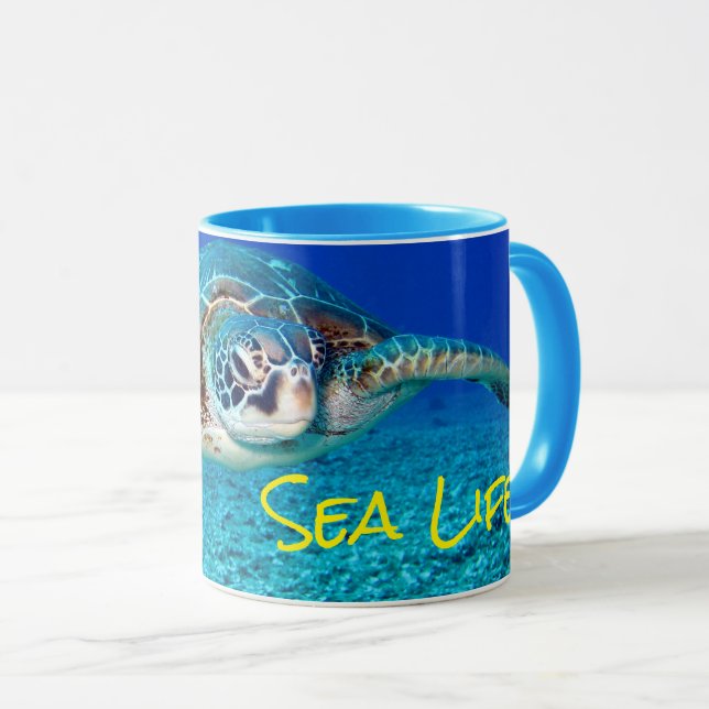 Taza Tortuga de mar de la natación (Anverso derecho)