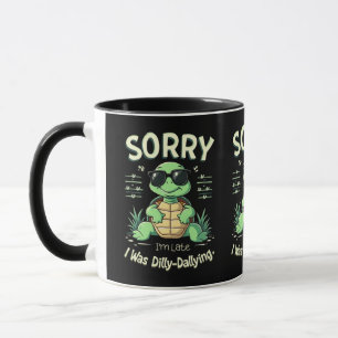 Taza Tortuga Divertida Lo Siento Llego Tarde con Estéti