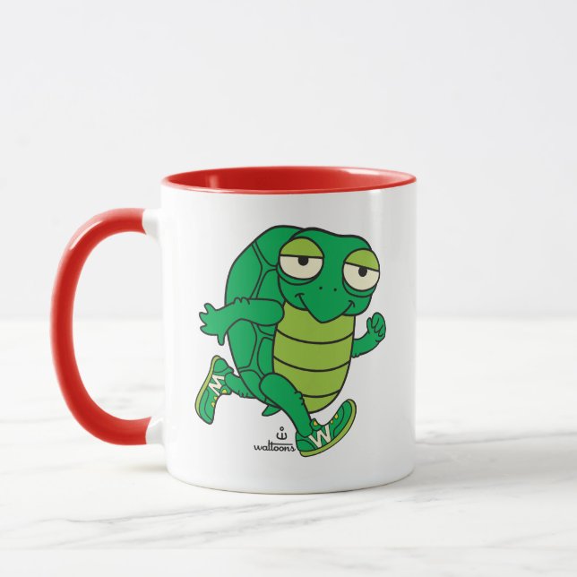 Taza Tortuga feliz y persistente (Izquierda)