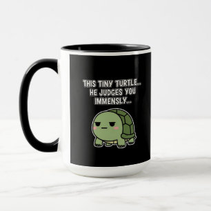 Taza Tortuga Ljudicial Adorable Sarcasmo Minimalista