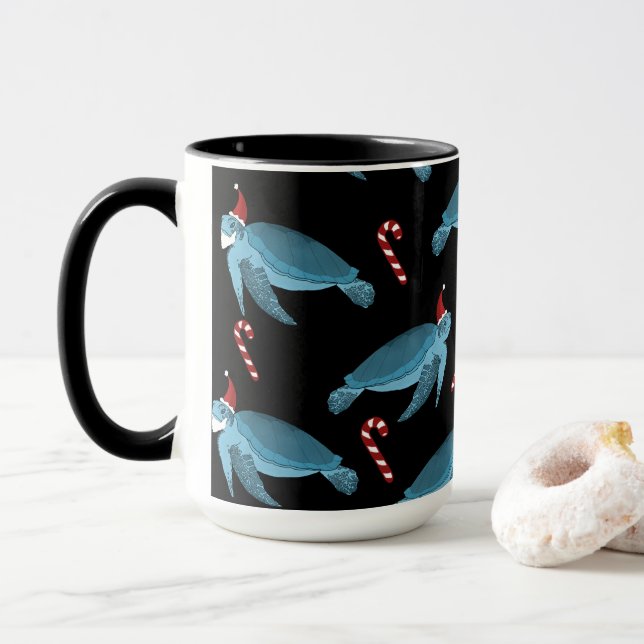Taza Tortuga marina de los navidades (Con donut)