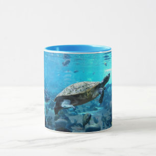 Taza Tortuga y pescado