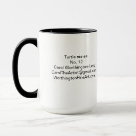 Taza Tortugas en colores vivos Clásico Mug, 11 oz