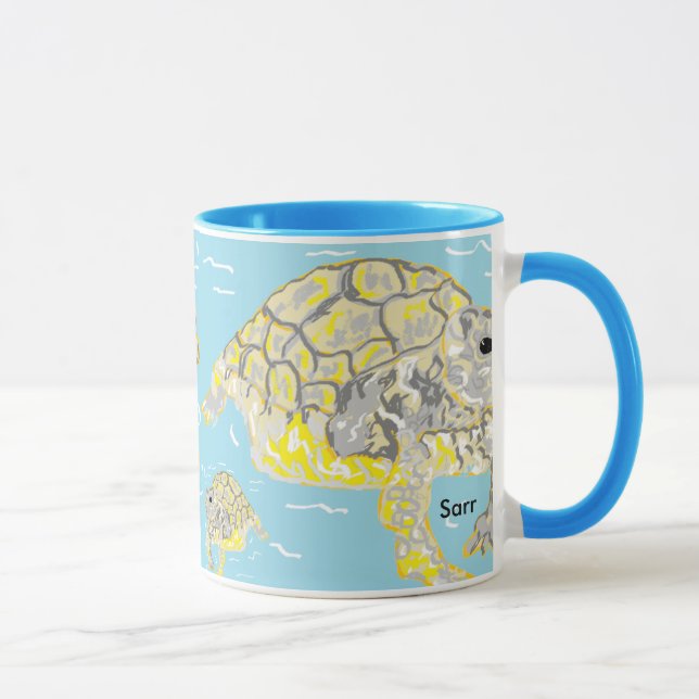 Taza Tortugas negras de 11 oz Combo Mug Sea (Derecha)