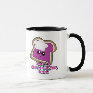 Taza Tostada de crema de queso y jelly Kawaii