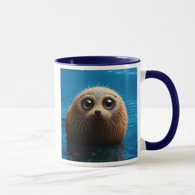 Taza Tout mignon le bébé phoque. (Derecha)
