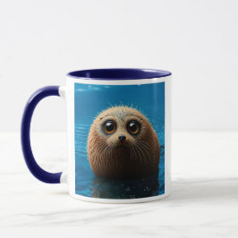 Taza Tout mignon le bébé phoque.
