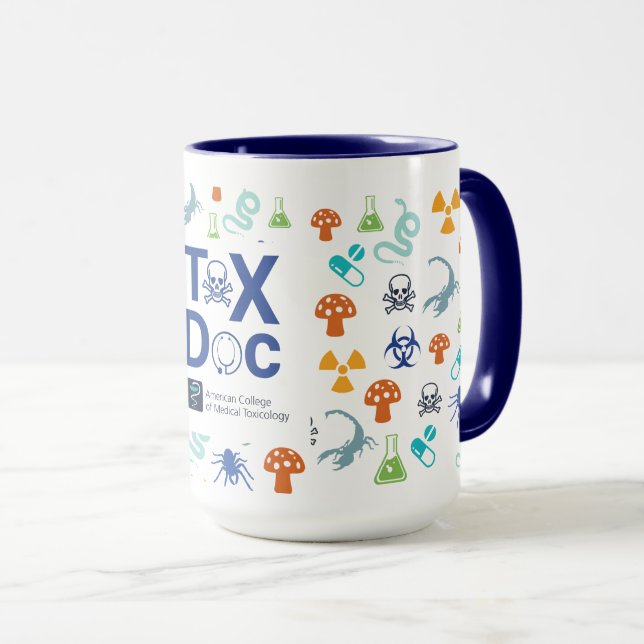 Taza Tox Doc Mug, Blue Tone, 15 oz. (Anverso derecho)