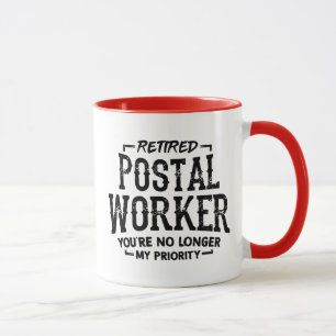 Taza Trabajador Postal Jubilado Jubilación Cartero Dive