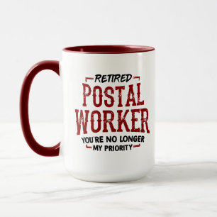 Taza Trabajador postal retirado ya no es prioritario
