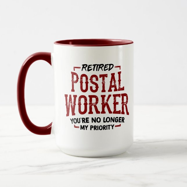Taza Trabajador postal retirado ya no es prioritario (Izquierda)