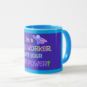 Taza Trabajador Social, Superhéroe,