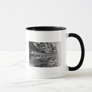 Taza Trabajadores de mina de la ocasión que cargan para