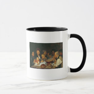 Taza Trabajadores en una tabla, Thueringen, 1875