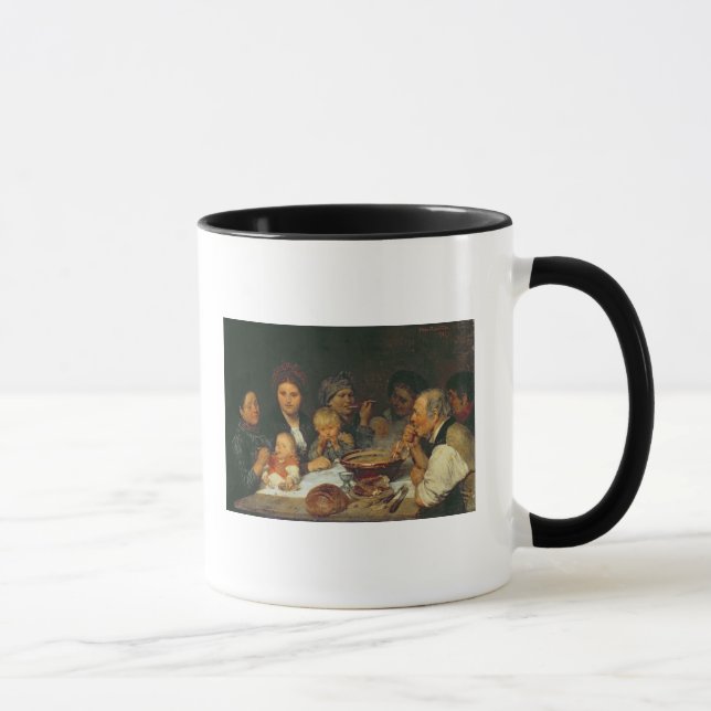 Taza Trabajadores en una tabla, Thueringen, 1875 (Derecha)