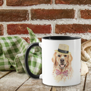 Taza Trabajando duro para mi recuperador de oro
