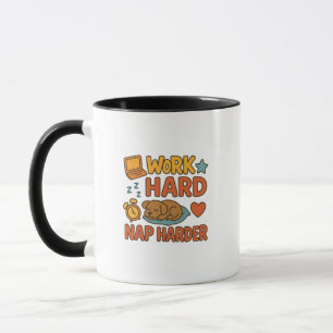Taza Trabajar duro, Nap Harder