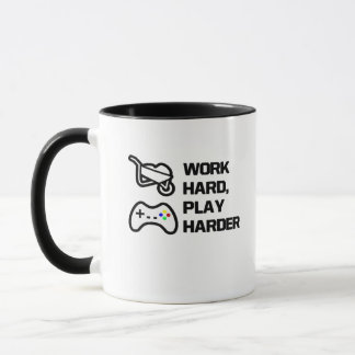 Taza Trabajar duro, reproducir el diseño de instruccion