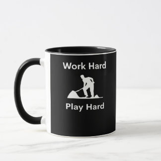 Taza Trabajar duro y trabajar duro con trabajo duro - C